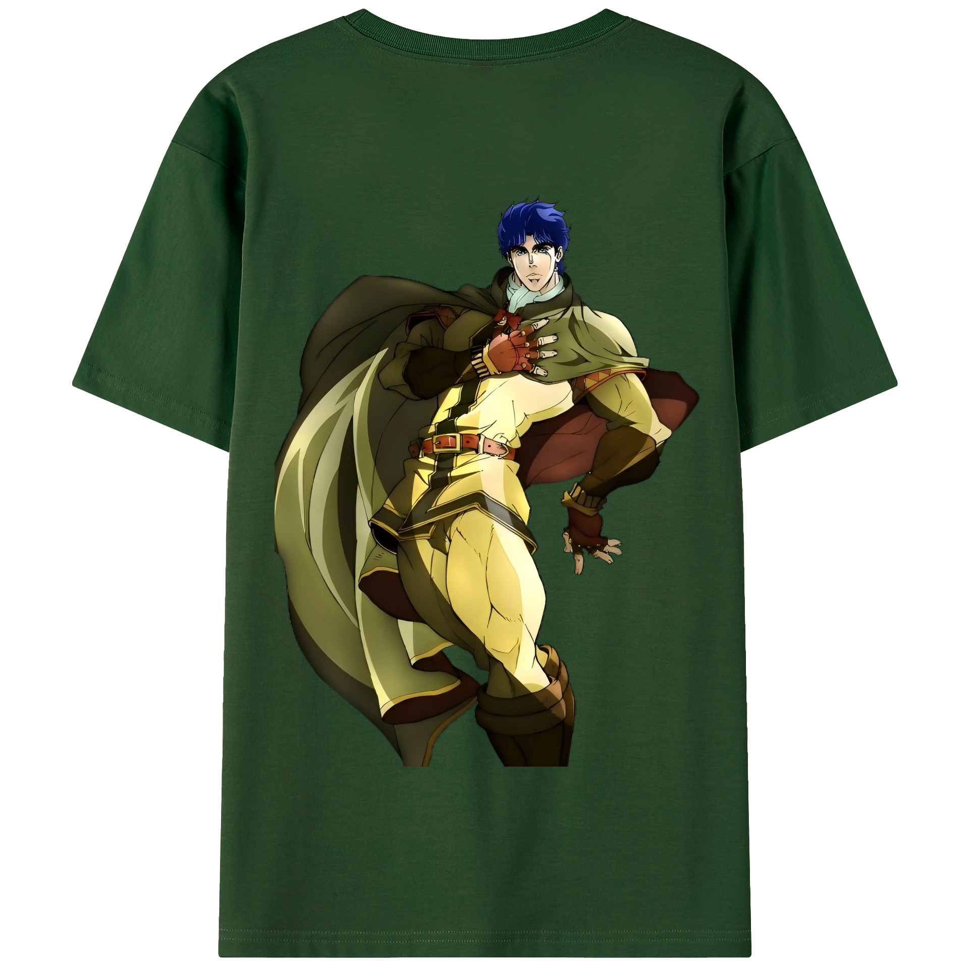 （画像用） ジョジョの奇妙な冒険 /ジョナサン?ジョースター JoJo's Bizarre Adventure Jonathan Joestar 綿100％半袖Tシャツ（背面プリント）